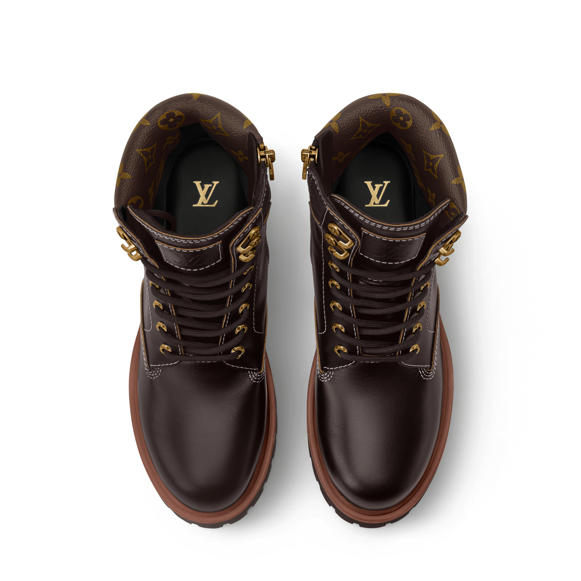 LV Remix Combat Boots - Luxury Brown | LOUIS VUITTON